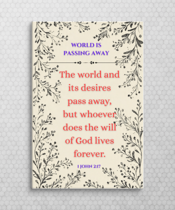 Canvas Wall Art: World is passing[Buy/Gift this poster to your family, relatives or friends. Mount it on family Living room, Let your family & visitors find comfort in it