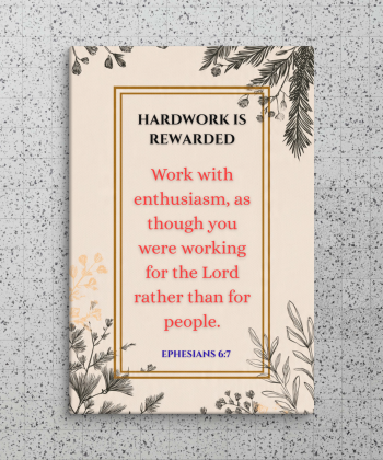 Canvas Wall Art: always know that hard work pays[Buy/Gift this poster to your friends or colleagues at work place, Mount it on office/business walls. Let it be Everyday reminder]