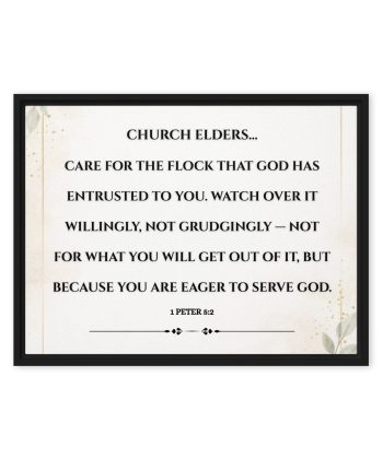 Framed canvas Christian Wall Art Print | Christian Canvas Print for Church Wall Decor | Scripture Art on our Faith, Humility & Love | Minimalist Religious Wall Art Print